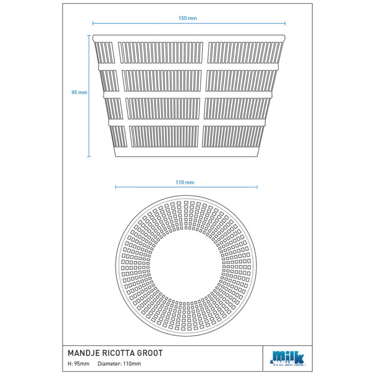 Fiches techniques de moules à fromage | Illustrator