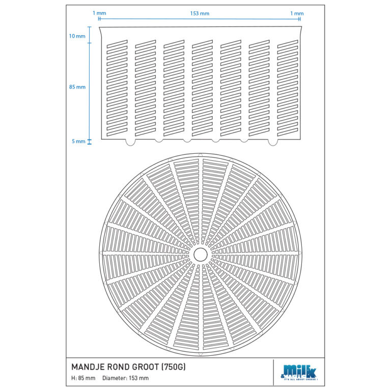 Fiches techniques de moules à fromage | Illustrator